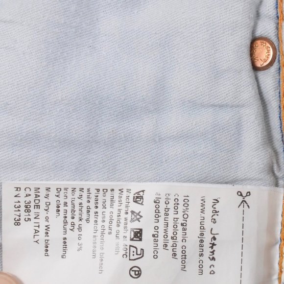 Nudie Jeans 🇮🇹 29 Slim Jim Dry Broken Twill Cotton Jean - Picture 7 of 8